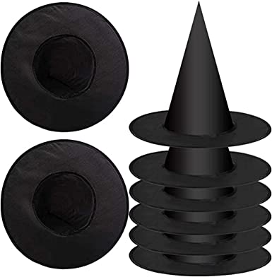 Photo 1 of 8 Pack Halloween Witch Hat Witch Costume Accessory for Halloween Christmas Party, Black
