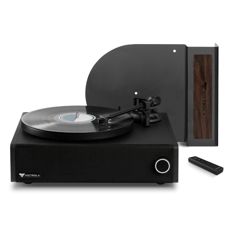 Photo 1 of Victrola Premiere V1 Sound Bar Turntable - Premium Vinyl Record Player with Built-In Speakers (10W x2), Bluetooth and RCA Preamp Output, Supports 33-1/3 and 45 RPM Vinyl Record