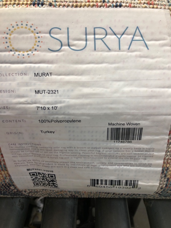 Photo 2 of 7'10x10ft Surya Murat MUT-2321 Area Rug by Artistic Weavers
