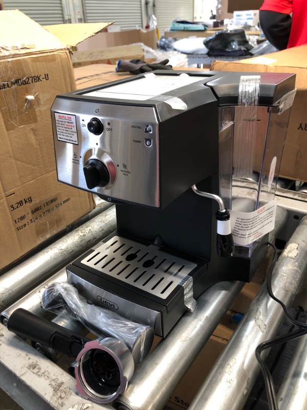 Photo 3 of **PARTS ONLY**Gevi 15 Bar Espresso Machine, Professional Espresso Coffee Maker with Milk Frother for Espresso, Latte, Machiato and Cappuccino, 1.5L Removable Water Tank, Silver, 1100W
