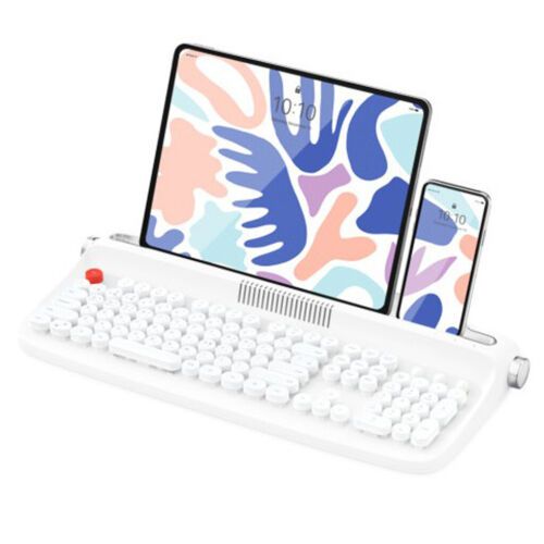 Photo 1 of ACTTO B503 Retro Bluetooth Multi-pairing Keyboard 106keys Korean/English White
