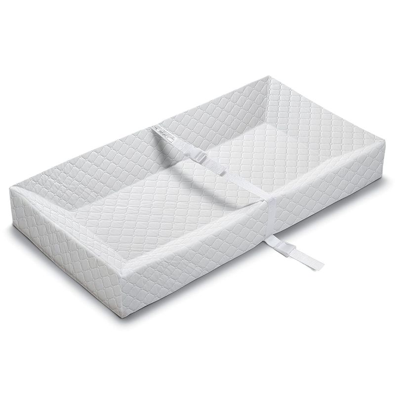 Photo 1 of 
Summer 4-Sided Changing Pad – Durable Quilted Changing Pad Made with Waterproof Material, Includes Infant Safety Belt with Quick-Release Buckle
Style:4-Sided Pad