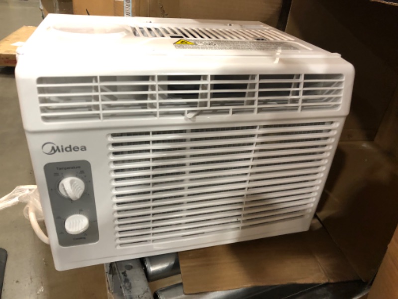 Photo 3 of Midea 5,000 BTU EasyCool Window Air Conditioner and Fan - Cool up to 150 Sq. Ft. with Easy to Use Mechanical Control and Reusable Filter White 5000 BTU