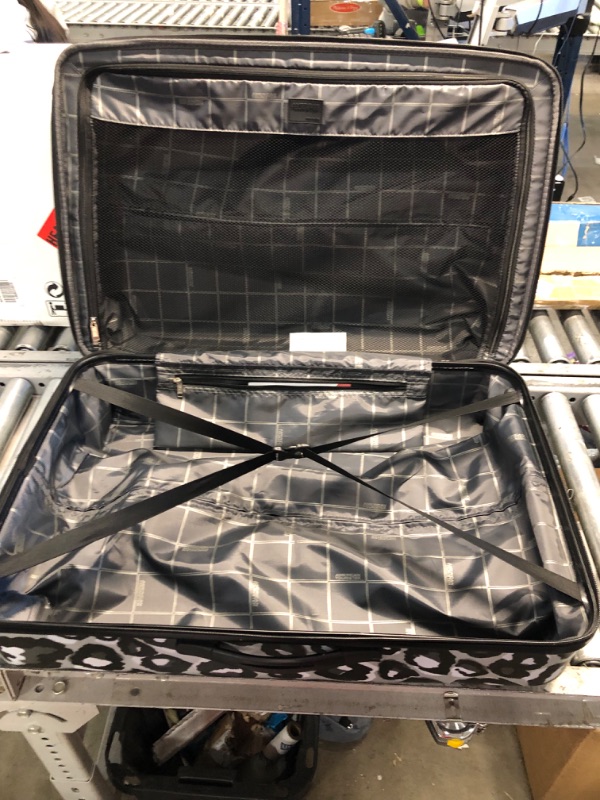 Photo 3 of *MISSING OTHER 2 SETS American Tourister Moonlight Hardside Expandable Luggage with Spinner Wheels, Leopard Black, 3-Piece Set (21/24/28)