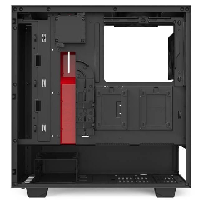 Photo 1 of NZXT - H510i Compact ATX Mid-Tower Case with Tempered Glass - Matte Black/Red
