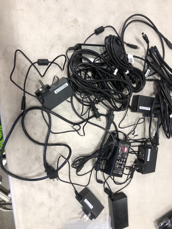 Photo 1 of MIXED BUNDLE OF TV POWER CORDS**MIXED TYPES**15 UNITS**