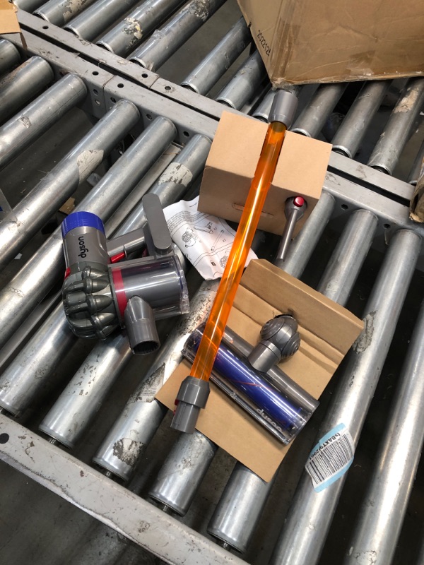 Photo 1 of Casdon Little Helper Dyson Cord-Free Vacuum Cleaner Toy, Grey, Orange and Purple (68702) Dyson Ball Vacuum Toy Vacuum with Working Suction and Sounds, 2 lbs, Grey/Yellow/Multicolor Toy + Dyson Ball Vacuum