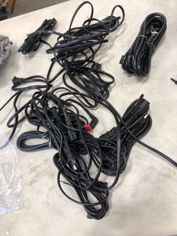 Photo 1 of MIXED BUNDLE OF TV POWER CORDS**MIXED TYPES**SET OF 15**