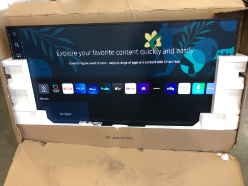 Photo 2 of SAMSUNG 65" ClassQLED 4K LS03B Series The Frame Quantum HDR,Art Mode,Anti-Reflection Matte Display Screen,Slim Fit Wall Mount Included,Smart TV,Bluetooth with Alexa Built-In(QN65LS03BAFXZA,2022 Model) 65-Inch TV Only