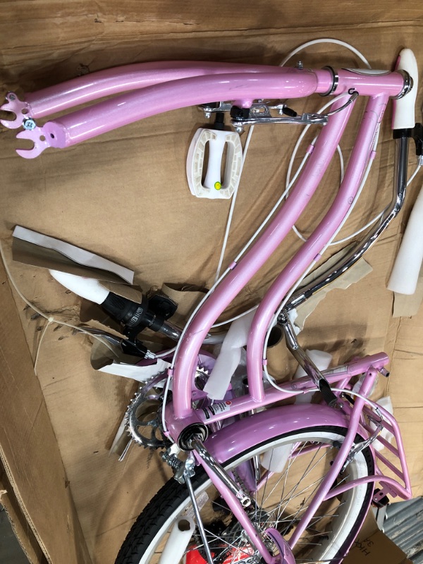 Photo 6 of **MISSING PARTS**MINOR DAMAGE**   Schwinn Cruiser-Bicycles Perla Pink 26-Inch Wheels Perla