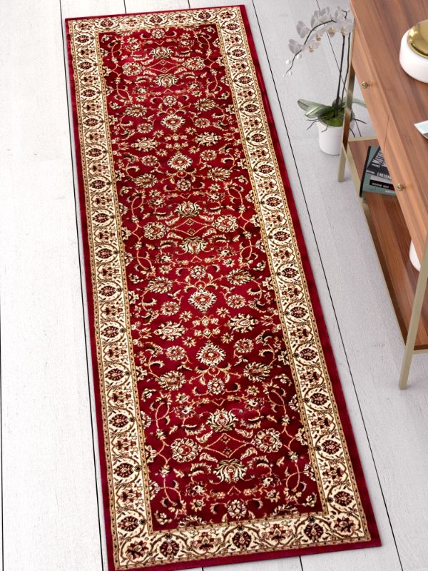 Photo 1 of 549302 Barclay Sarouk 2 Ft. 3 in. X 7 Ft. 3 in. Runner Rug in Red
