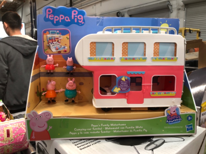 Photo 2 of Peppa Pig Peppa’s Adventures Peppa’s Family Motorhome Preschool Toy, Vehicle to RV Playset, Plays Sounds and Music, Ages 3 and up 2022 Version Toy