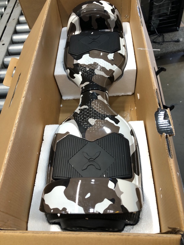 Photo 3 of  Hover-1 Helix Electric Hoverboard | 7MPH Top Speed, 4 Mile Range, 6HR Full-Charge, Built-in Bluetooth Speaker, Rider Modes: Beginner to Expert Hoverboard Camo