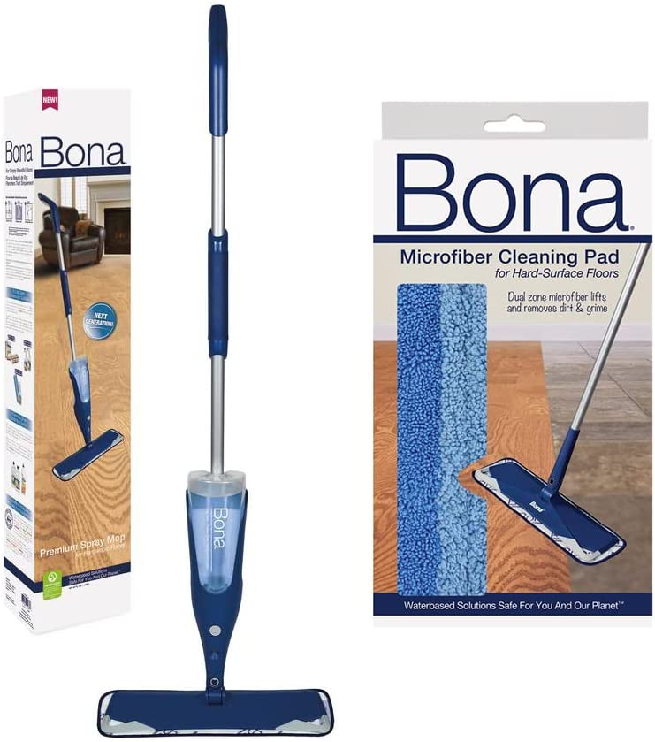 Photo 1 of **opened**
Bona Hardwood Floor Spray Mop, includes 28.75 oz. Cartridge with Bona Microfiber Cleaning/Applicator Pad
