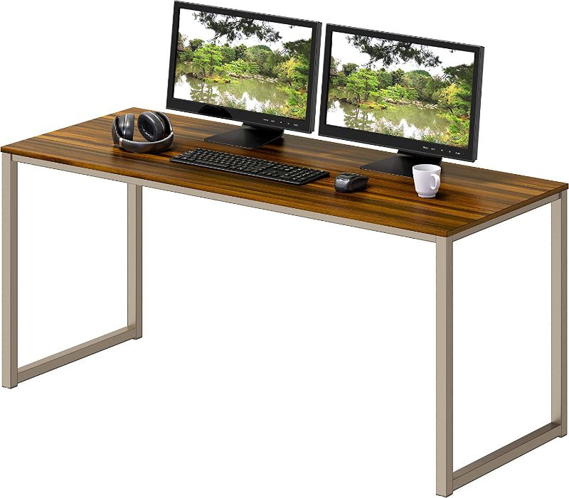 Photo 1 of SHW Home Office 48-Inch Computer Desk, Walnut 24"D x 48"W x 28"H

