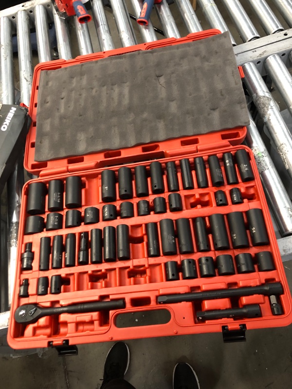 Photo 3 of **MISSING 16 PIECES**
Neiko 02448A 1/2" Drive Master Impact Socket Set, 65Piece