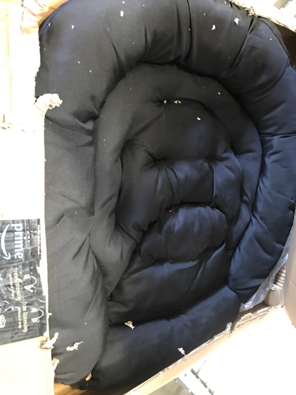 Photo 2 of **USED/SLIGHT DAMAGE**  Urban Shop Oversized Polycanvas Foldable Saucer™ Chair, Black