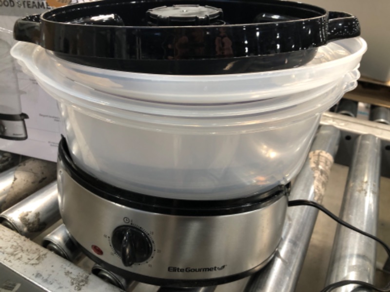 Photo 3 of **USED** Elite Gourmet EST4401# Electric Food Vegetable Steamer with BPA-Free 3 Tier Stackable