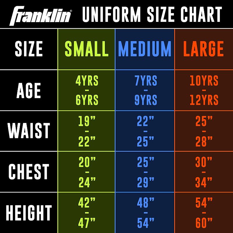 Photo 2 of Franklin Sports NFL Kids Football Uniform Set - NFL Youth Football Costume for Boys & Girls - Set Includes Helmet, Jersey & Pants
Size  Large
