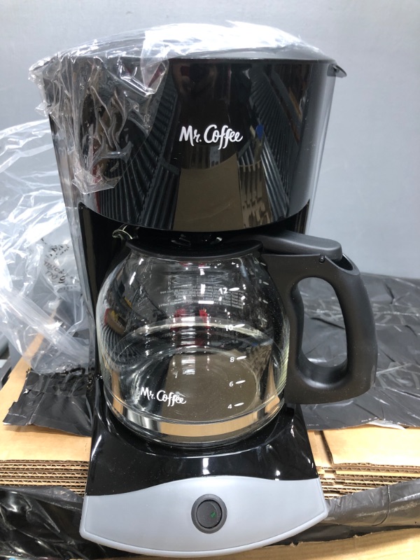 Photo 2 of Mr. Coffee Coffee Maker with Auto Pause and Glass Carafe, 12 Cups, Black
