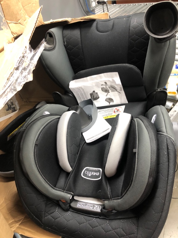 Photo 2 of Evenflo All4One DLX 4-In-1 Convertible Car Seat (Kingsley Black)
