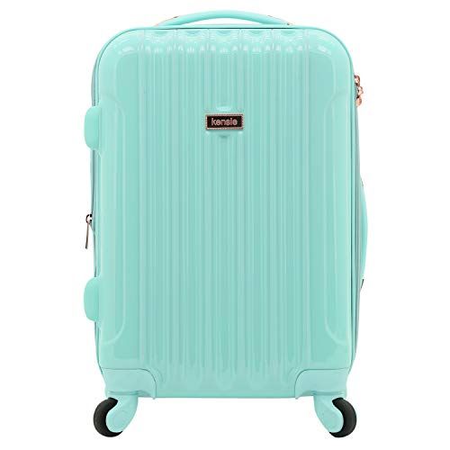 Photo 1 of Kensie Women's Alma Hardside Spinner Luggage, Opal, Carry-on 20-Inch
