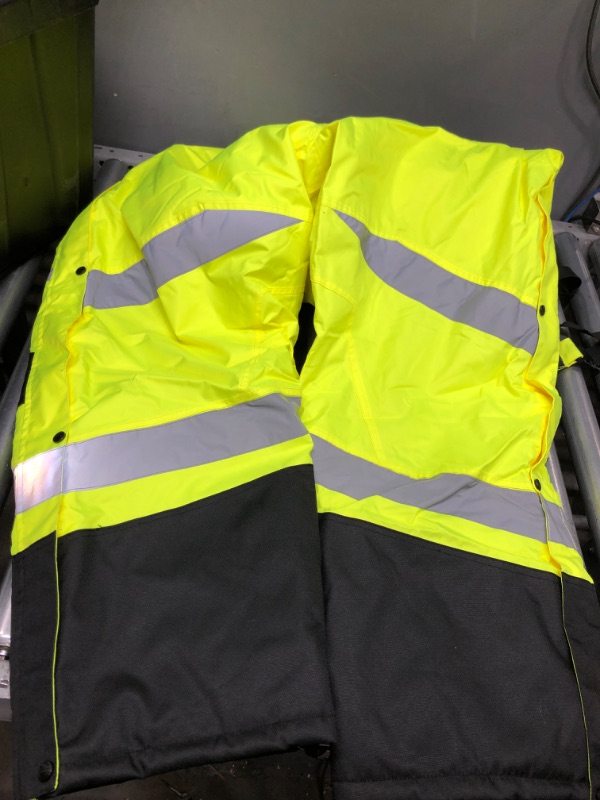 Photo 4 of Insulated Thermal Bib Overalls, High Visibility, Weather-Resistant, Size 4XL, Ergodyne GloWear 8928,Lime
