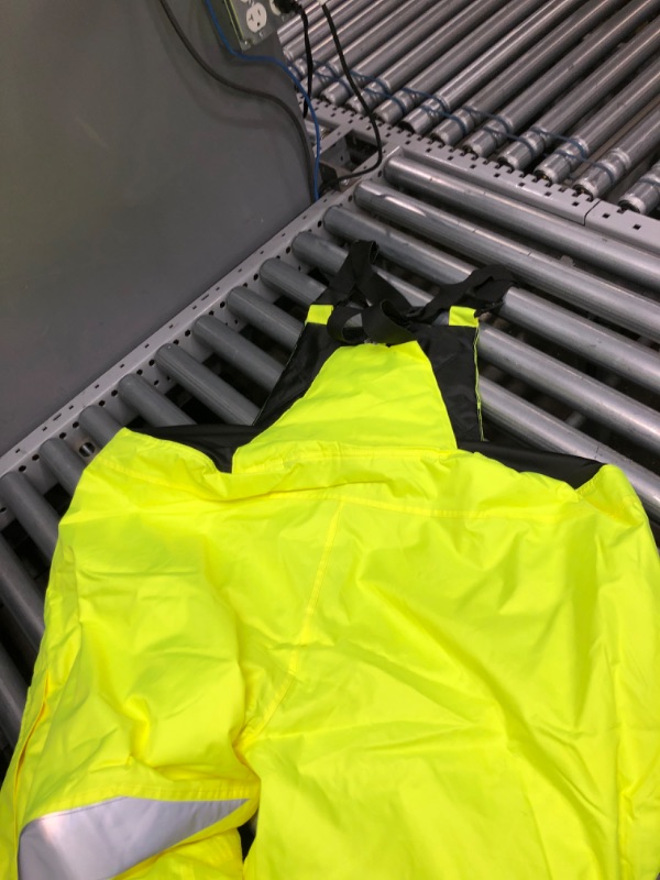 Photo 5 of Insulated Thermal Bib Overalls, High Visibility, Weather-Resistant, Size 4XL, Ergodyne GloWear 8928,Lime
