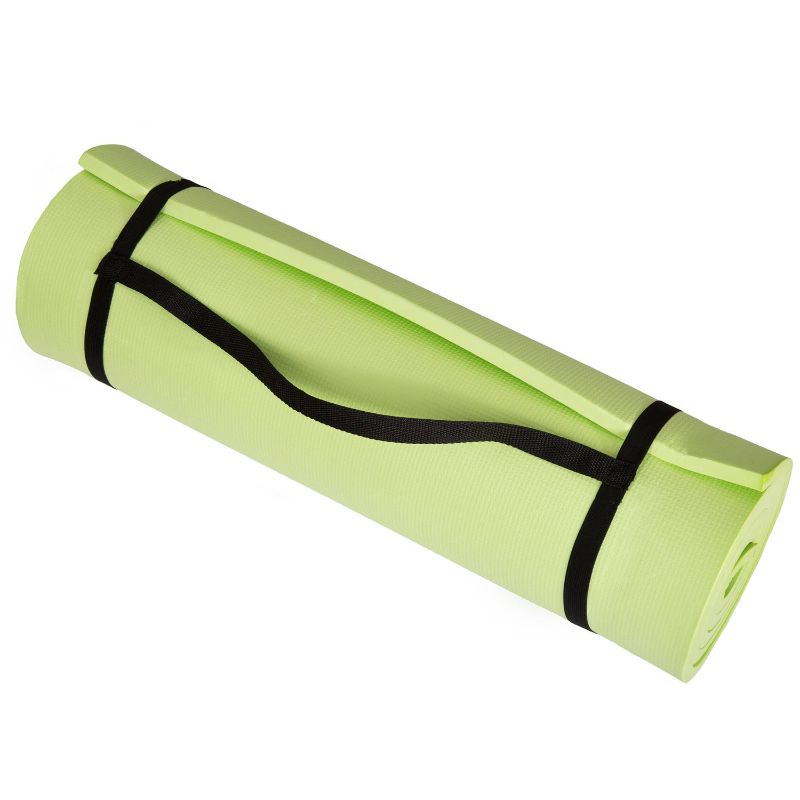 Photo 1 of Wakeman Fitness Extra Thick 1/2 Foam Exercise Mat - Green