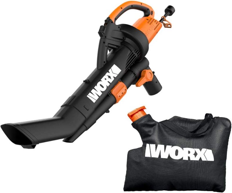 Photo 1 of **parts only**
WORX WG509 12 Amp TRIVAC 3-in-1 Electric Leaf Blower with All Metal Mulching System
