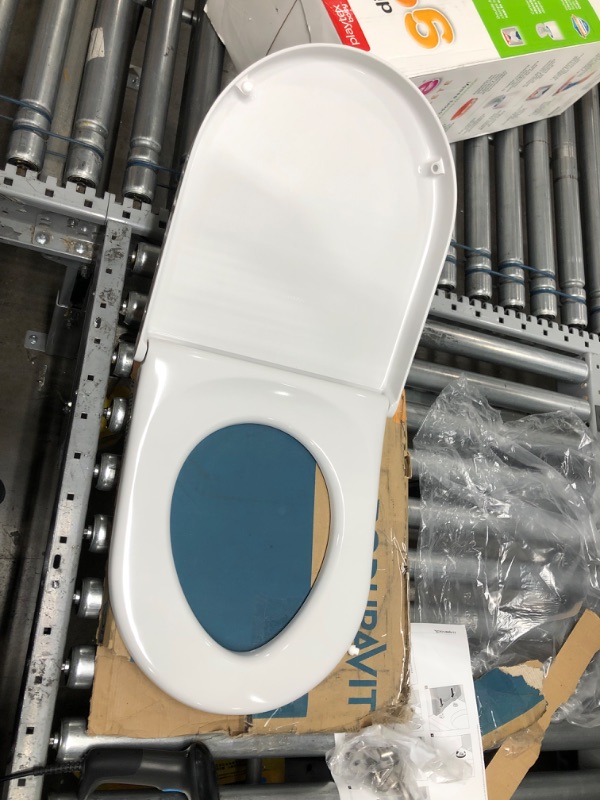 Photo 5 of **OPENED**
Duravit Starck 3 Toilet Seat and Cover, 0063320000,White Alpin,Small

