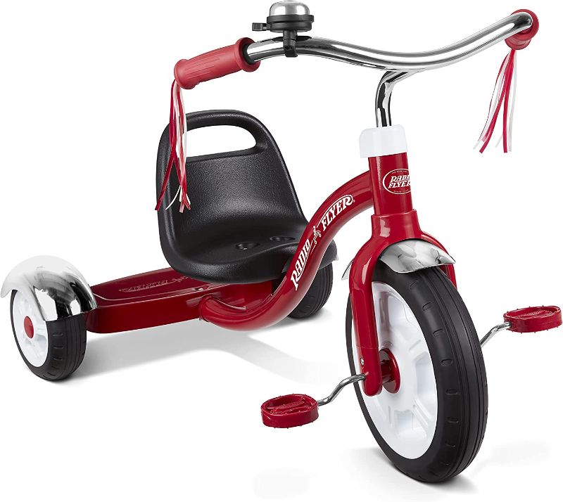 Photo 1 of **OPENED**
Radio Flyer Big Red Classic Tricycle, Toddler Trike, Tricycle for Toddlers Age 2.5-5, Toddler Bike
