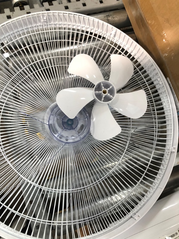 Photo 6 of **used**
Amazon Basics Oscillating Dual Blade Standing Pedestal Fan with Remote - Quiet DC Motor, 16-Inch

