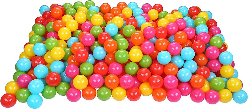 Photo 1 of BalanceFrom 2.3-Inch Phthalate Free BPA Free Non-Toxic Crush Proof Play Balls Pit Balls- 6 Bright Colors in Reusable and Durable Storage Mesh Bag 