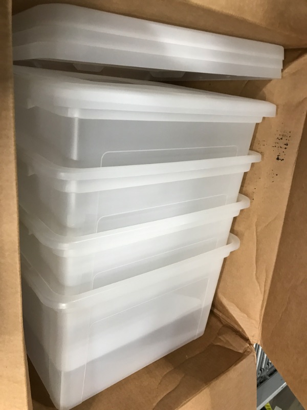 Photo 1 of 200314 plastic storage containers - 4pk