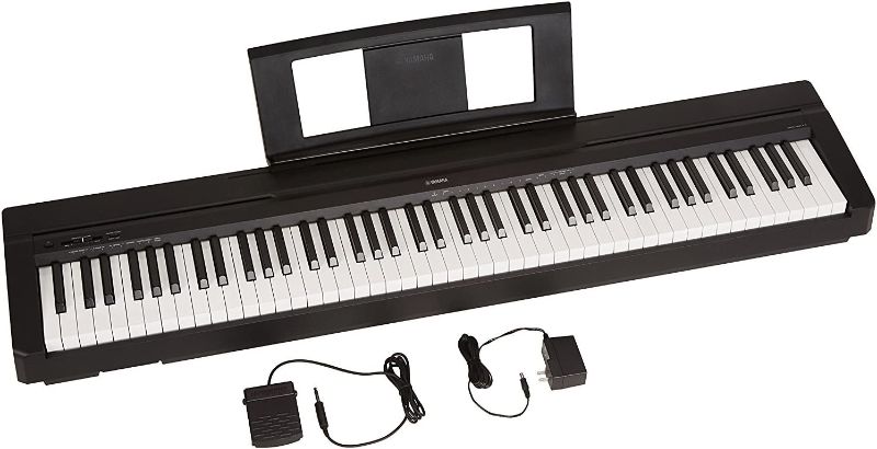 Photo 1 of tested***Yamaha P71 88-Key Weighted Action Digital Piano with Sustain Pedal and Power Supply (Amazon-Exclusive)
