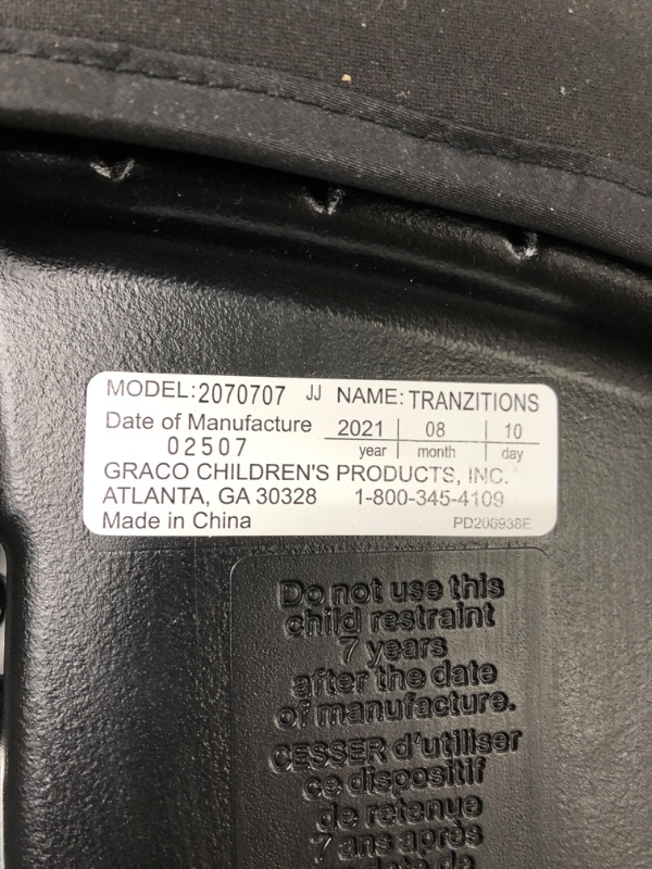 Photo 3 of Graco Tranzitions 3 in 1 Harness Booster Seat, Proof
