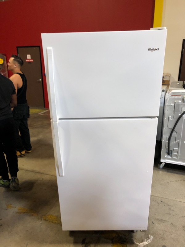 Photo 2 of Whirlpool 18.2-cu ft Top-Freezer Refrigerator (White)
