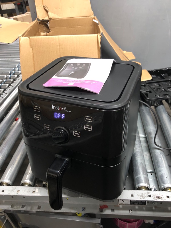 Photo 1 of Instant Vortex 5.7QT Air Fryer Oven Combo, From the Makers of Instant Pot, Customizable Smart Cooking Programs, Digital Touchscreen, Nonstick and Dishwasher-Safe Basket, App with over 100 Recipes

