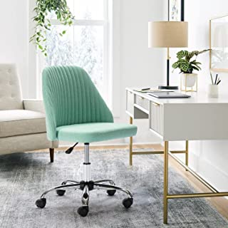 Photo 1 of Home Office Desk Chair - Adjustable Rolling Chair, Armless Cute Modern Task Chair for Office, Home, Make Up,Small Space, Bed Room