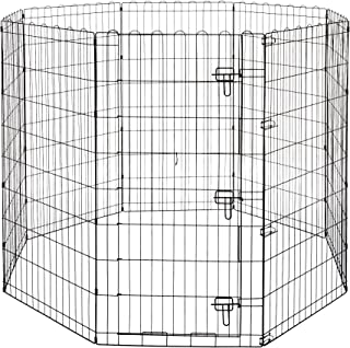 Photo 1 of Amazon Basics Foldable Metal Dog and Pet Exercise Playpen, 48"