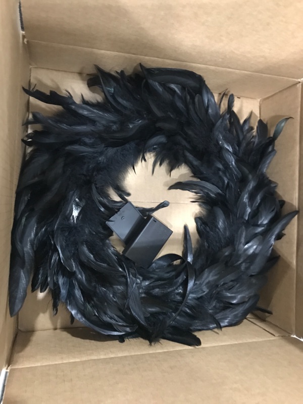 Photo 1 of 16" black led wreath 