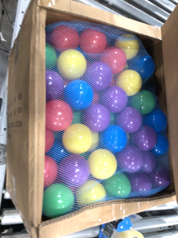 Photo 2 of 200 Ball Pit Balls for Kids – Plastic Ball Refill Pack for Kids | Phthalate and BPA Free Non-Toxic Plastic Ball Pack | Reusable Storage Bag with Zipper – Sunny Days Entertainment