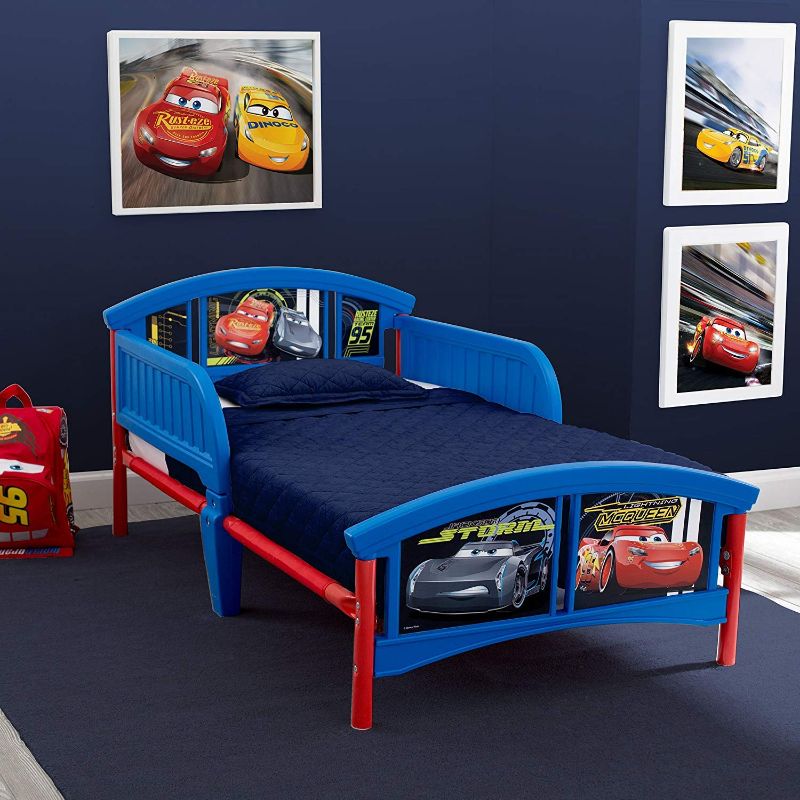 Photo 1 of Delta Children Plastic Toddler Bed, Disney/Pixar Cars