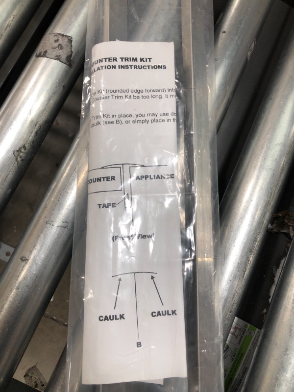 Photo 1 of Vance 20-3/4 Inch Long Stainless Steel Counter Trim Kit | 2 Pack | Heat Resistant | Oven Gap Filler | Seals Gaps Between Counter and Stovetop | Easy to Clean
