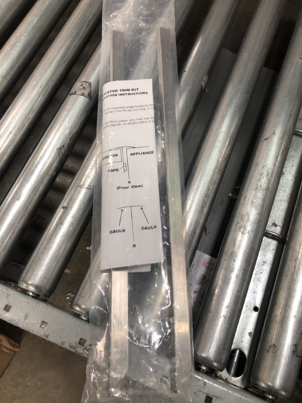Photo 1 of Vance 20-3/4 Inch Long Stainless Steel Counter Trim Kit | 2 Pack | Heat Resistant | Oven Gap Filler | Seals Gaps Between Counter and Stovetop | Easy to Clean
