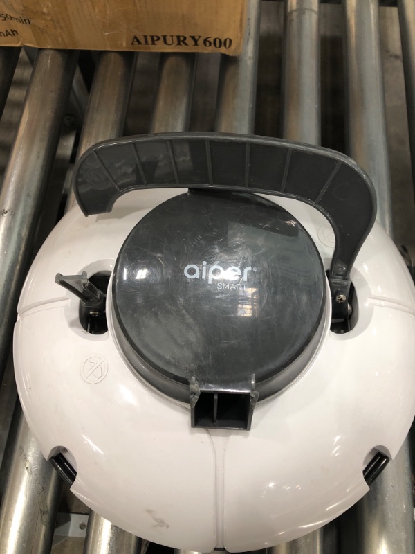 Photo 1 of AIPER Cordless Robotic Pool Cleaner, Pool Vacuum with Dual-Drive Motors, Self-Parking, Lightweight, Perfect for Above/In-Ground Flat Pools up to 35 Feet (Lasts 50 Mins) - Seagull 600
