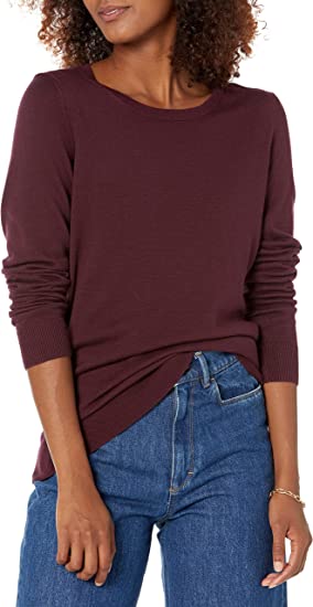 Photo 1 of Amazon Essentials Women's Long-Sleeve Lightweight Crewneck Sweater 
SIZE- LARGE 