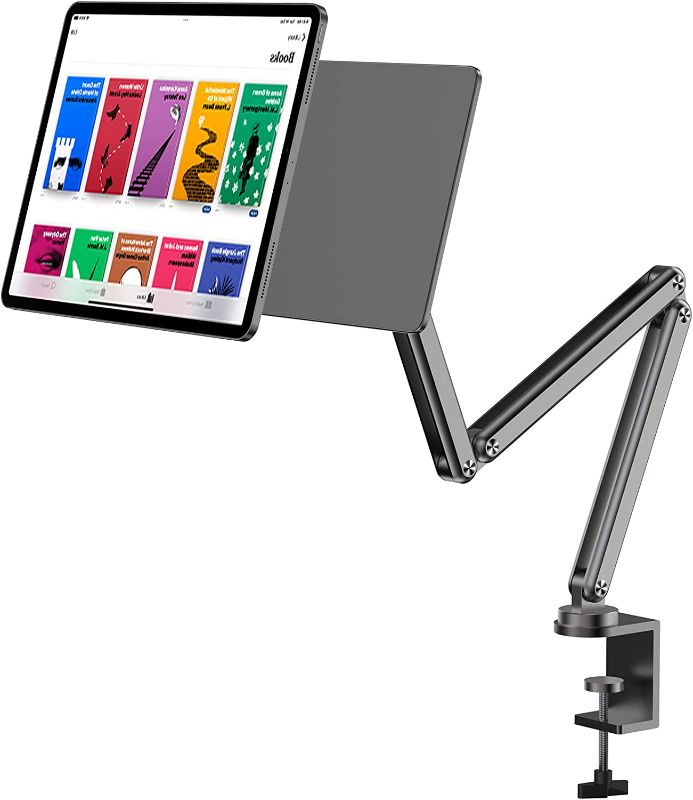 Photo 1 of KU XIU Magnetic iPad Pro 11 Stand, Foldable Arm Tablet Holder for Working and Drawing, Multi-Node Adjustable Premium Portable iPad Mount Only for iPad Pro 11 inch 1st/2nd/3rd/4th, iPad Air 4th/5th
