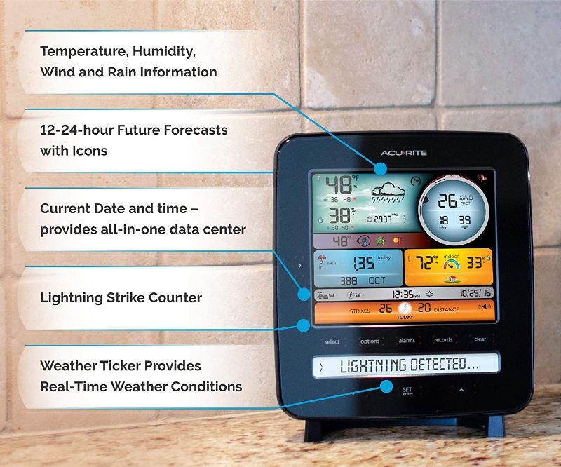 Photo 2 of AcuRite Iris (5-in-1) Professional Weather Station with LCD Display and Lightning Detection
